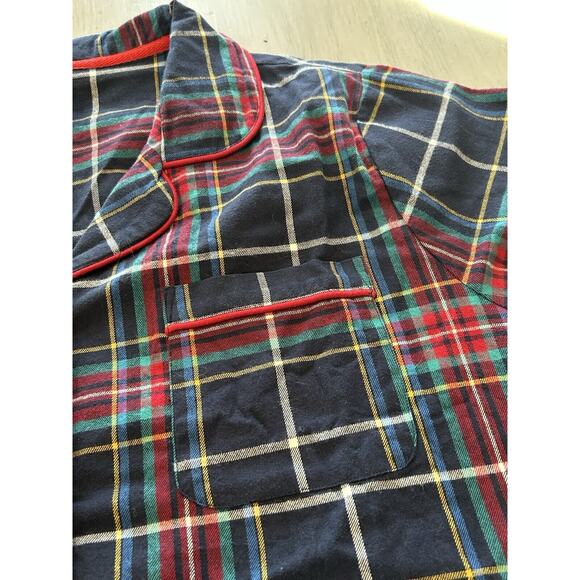 NWT Vera Bradley Blue Red Green Tartan Plaid Flannel Pajama Set 100% Cotton 3X - Picture 5 of 16